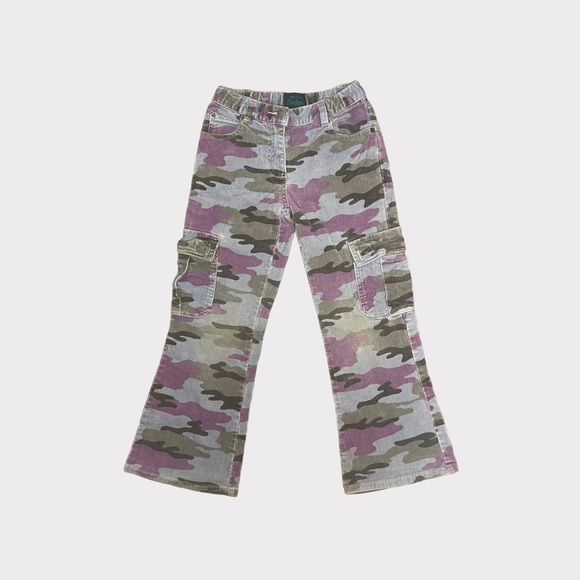 Mini Boden Purple & Gray Camo Cord Pants - Picture 1 of 4